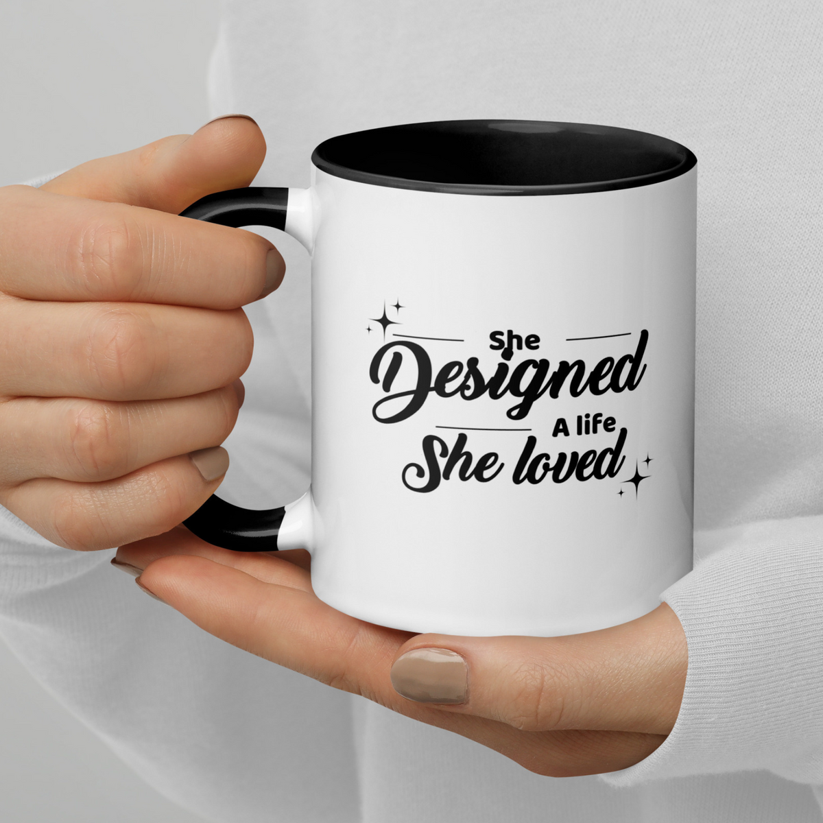She Designed a Life She Loved mug