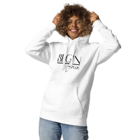 Begin Again Unisex Hoodie - Black Font