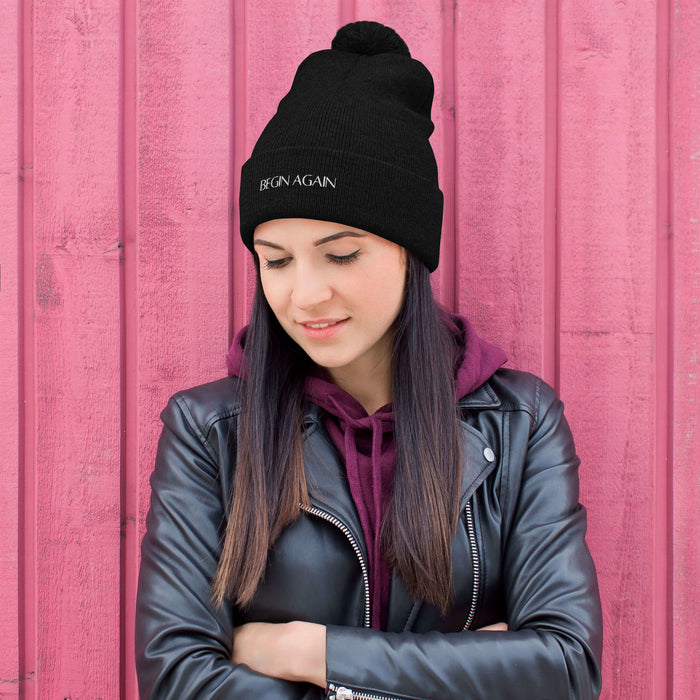 Begin Again Pom-Pom Beanie