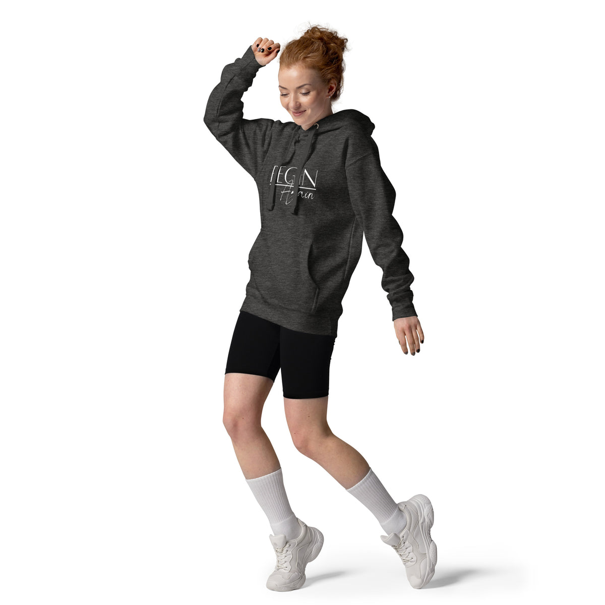 Begin Again Unisex Hoodie - White Font