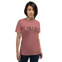 Begin Again Unisex T-Shirt - Black Font